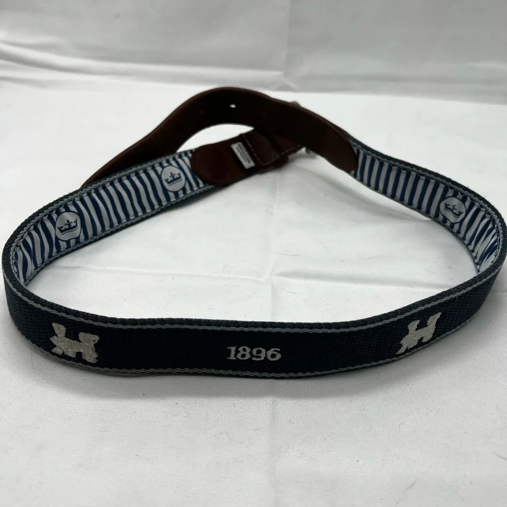 Peter Miller vintage logo belt train embroidery 39” long